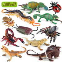 Simulation Reptile Animal Lizard Scorpion Centipede Spider Model Figures Collection Cognition Educational Toys for Children Gift