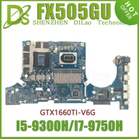KEFU FX505GU Mainboard For ASUS FX505GU FX505GT FX905GU FX905GT Laptop Motherboard W/I5-9300H I7-9750H GTX1660TI/V6G 100% Test