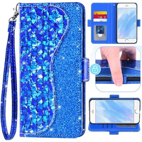 For Razer phone 2 With Credit Card Holder Slot Shockproof Sequin Glitter Flip Cover Leather Wallet Phone Case Men Women Use