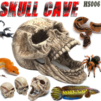 HS006 HIDINGCAVE TEMPAT SEMBUNYI REPTILE ORNAMEN FOSIL SKELETON KERANGKA TENGKORAK HIASAN AQUASCAPE 