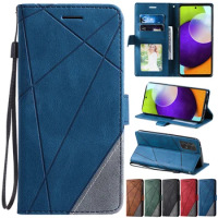 For Samsung Galaxy S22 Ultra S21 FE S20 FE S10 A03 Core A12 A13 A23 A32 A33 A51 A52 A53 A71 A72 A73 Wallet Flip Leather Case