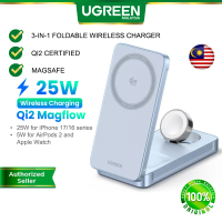 【Magflow】UGREEN Qi2.2 25W 3-in-1 Magnetic Wireless Foldable Charger Magsafe Qi2 Certified Wireless F
