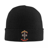 Guns N Roses Cross Hats Autumn Winter Beanies Fashion Caps Men Women Knitted Hat