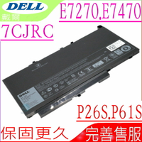 DELL 7CJRC 電池 適用戴爾 Latitude 14 P26S,P26S001,P61S,P61S001,E7270,E7470,242WD,451-BBSY,579TY,0579TY,J60J5,F1KTM,0J60J5,MC34Y,NJJ2H,PDNM2,0F1KTM,0MC34Y