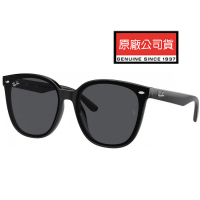 【RayBan 雷朋】亞洲版 時尚大鏡面太陽眼鏡 RB4423D 601/87 黑框抗UV深灰鏡片 公司貨