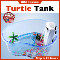 Reptile Turtle Tortoise Vivarium(Large size) Box Aquarium Tank Basking Ramp Breeding Tank Turtle Hab