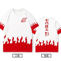 เสื้อยืด Naruto แขนสั้น ดีไซน์ 3D สำหรับเด็กผู้ชาย เหมาะสำหรับฤดูร้อน การ์ตูน สองมิติ รุ่นที่เจ็ด เส