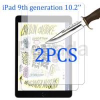 2PCS tempered glass screen protector for iPad 9th 2021 new 10.2 2019 7th 2020 8th generation 10.2-inch protective screen film