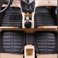 For Mini All Model ONE R52 COOPER R56 Paceman Clubman Countryman Car Floor Mats Leather Interior Parts Rugs Auto Accessories