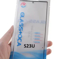 5PCS LCD Front Glass OCA for Samsung Galaxy S23 S24 Ultra S22 S21 Note 20 Ultra S20 S10 5G S9 S8 Plus Note 10+9 8 Touch Panel