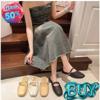 Bata Tapak Lembut, Mary Jane, Gaya Perancis, Kaki Tertutup, Selipar Separuh, Selipar Fesyen Luaran W