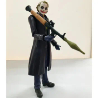 15CM Action Figure Dark Knight Joker Figure Clown Heath Ledger Purple Windbreaker Collectable Model Toys