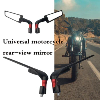 8 Color Motorcycle Rearview Mirrors Wind Wing Adjustable Rotating Side Mirrors for Honda CB125R CB150R CB250R CB300R CB400/X/F