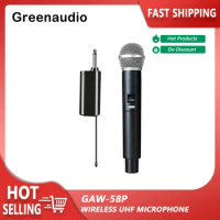 GAW-58P Wireless UHF Microphone Karaoke Performance Receiver MicrophoneGAW-58P The Lowest Price Wireless UHF Microphone Karaoke