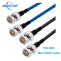 BEVOTOP HD SDI Cable 75 Ohm BNC to BNC MiniRG59(1855A) Pigtail for HD-SDI/3G-SDI/4K Video Security C