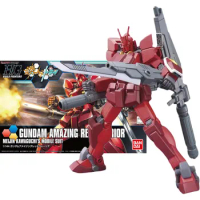 Bandai Genuine Figure Gundam Model Kit HGBF 1/144 Gundam Amazing Red Warrior Collection Action Figure Model for Boys Toys Gifts