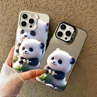 Cute Panda Case For Samsung Galalxy S25 FE S24 FE S24 S23 Ultra Plus S24 FE S25+ S24Plus S23+ Hard P