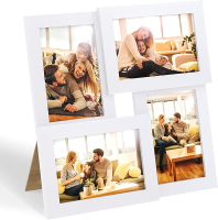 Egofine 4x6 Collage Picture Frames Made of Solid Wood Family Picture Frame Display Four 4x6 Photos C