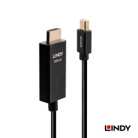 LINDY 林帝 主動式 mini DisplayPort to HDMI 2.0 HDR 轉接線 3m (40923)