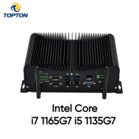 China Industrial Mini PC Intel Core i7 1165G7 i5 1135G7 Mini Desktop PC Windows 10/11, HDMI &amp; VGA RS485/232 COM GPIO LPT USB