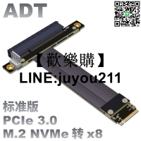 [聚優]M2 NGFF NVMe 接口延長線 轉PCIE x8顯卡內置轉接M.2 8x ADT