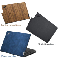 Crazy Horse PU Leather Skin Sticker Cover for Lenovo ThinkPad T490 T495 T480 T480S T470 T470S T460 T460S T450 T440 T440P T440S