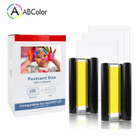 6 Inch Photo Paper Ink Cassette KP-108IN KP-36IN Ink and Paper Set for Canon Selphy CP1300 CP1200 CP910 CP900 Photo Printer