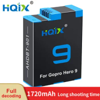 HQIX for GoPro Hero 9 10 11 12 Black Action Camera AHDBT-901 Battery Charger