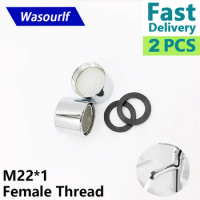 WASOURLF 2PCS M22 22mm Female Thread Tap Aerator Faucet Bubble 304 Stainless Steel Core Brass Shell Kitchen Accessories Bath