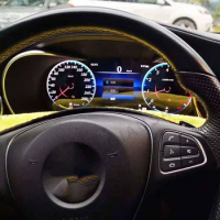 Car Radio For Mercedes Benz C GLC W204 W205 X253 08-18 LCD Digital Cluster Instrument Dashboard Panel Cockpit Speedometer