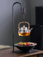 中式圍爐煮茶器具全套臺式電陶爐燒水煮茶壺陶壺家用自在掛鉤吊壺