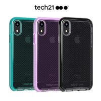 英國Tech 21 iPhone XR 超衝擊EVO CHECK防撞軟質格紋保護殼(iPhone用戶獨享價)