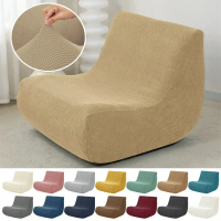 【HOT stock sofa cover】 Stretch Armless Floor Sofa Covers Polar Fleece Single Sofa Protector Slipcove