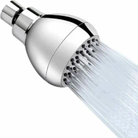 Polished Chrome High Pressure Shower Head 3 Inch Anti-leak G1/2" Thread Rainfall Shower Head Faucet Replacement Parts