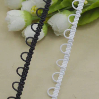 5m U-Wave Lace Trim Ribbon 1cm Centipede Braided Lace Band Curved Edge DIY Sewing Wedding Dress Buttonhole Clothes Accessories