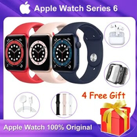 Original Apple Watch Series 6 Used Smartwatch GPS Cellular 40MM/44MM Aluminum Case Smart watch GIFT AirPods Watch Case