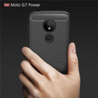 For Motorola G7 Power XT1955 Case Soft Carbon Fiber Rugged Cover For Motorola Moto G7 Plus G7Power G6Plus MotoG6 Armor Case