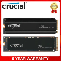 Crucial T700 1TB 2TB Gen5 NVMe M.2 SSD Up to 11700 MB/s Enabled Gaming Photography Video Edit Design Internal Solid State Drive