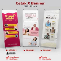 Cetak X Banner Sidang Banner Wisuda Tema Netflix, X Banner Wisuda Tema Threads, X Banner Wisuda Tema