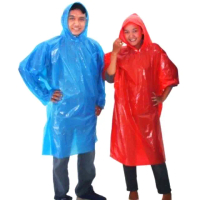 ( PROMO ) 3 PCS Jas Hujan Plastik Ponco Tebu