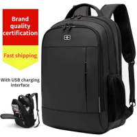 Swiss Army Knife High Capacity Men's Backpack USB Charging Laptop Bag Women's Backpack 17 Inch Waterproof Business Travel Bag