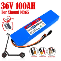36V 100Ah 10S3P 18650 Lithium Battery Pack 100 Watt 20A BMS T XT60 Plug for Xiaomi Mijia M365 Electric Bicycle Scooter