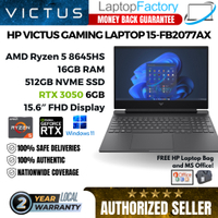 HP Victus Laptop Gaming 15-fb2077AX Ryzen 5 8645HS 16GB RAM 512 SSD RTX 3050