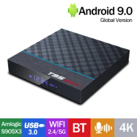 T95 MAX Plus TV Box Android9.0 Amlogic S905X3 RAM 4G ROM 32G 64G TVBOX BT 3D 2.4G 5G Wifi 8K HDR Media Player Set Top Box
