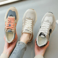 Compatible Women's Sneakers 2025 Autumn New Ins Trend Thick-Soled Dad Shoes Hot-Selling Versatile Ca