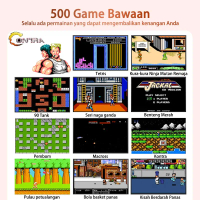 Akona Gameboy Retro 500 In 1 Konsol Game Console Mendukung 2 Player Gembot Game Tetris Game Box (Dap
