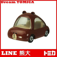 【Fun心玩】TM82045 麗嬰 Dream TOMICA 夢幻 多美小汽車 LINE 熊大 BROWN 生日 禮物