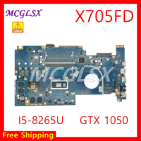 X705FD i5-8265U CPU GTX1050/2G GPU Laptop Motherboard For Asus VivoBook X705FD X705F N705F N705FD X705FN Notebook Mainboard Used