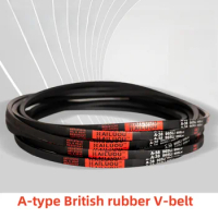 A-Type British Rubber V-Belt A-48/49/50/51/52/53/54/55mm Mechanical Transmission Belt Metric System Low Elongation