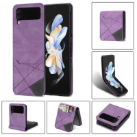 Fashion card wallet Leather Case For Samsung Galaxy Z Flip 5 Case For Galaxy Z Flip 4 Cover Z Flip3 Case Z Flip5 Cover